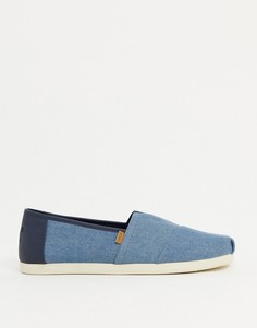 Синие эспадрильи Toms-Голубой