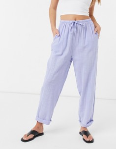 Синие джоггеры без застежки Cotton:On-Голубой
