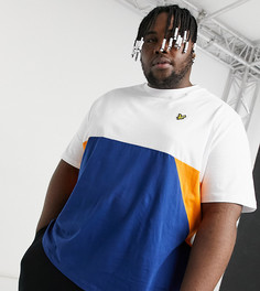 Футболка с геометрическими вставками Lyle & Scott Plus-Белый