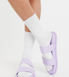 Сиреневые сандалии из гибкого пластика для широкой стопы ASOS DESIGN Friday-Фиолетовый цвет