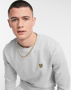 Серый свитшот с круглым вырезом Lyle & Scott