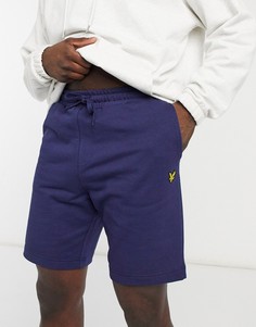 Темно-синие трикотажные шорты Lyle & Scott-Темно-синий