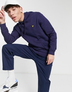 Худи темно-синего цвета Lyle & Scott-Темно-синий