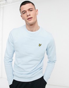 Голубой свитшот с круглым вырезом Lyle & Scott