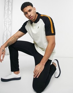 Футболка поло с тремя вставками Lyle & Scott-Белый