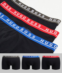 Набор из 3 трусов черного цвета BOSS Bodywear-Черный цвет