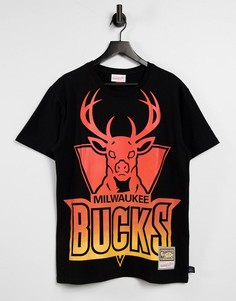 Футболка с символикой "Chicago Bulls" Mitchell & Ness NBA-Черный цвет