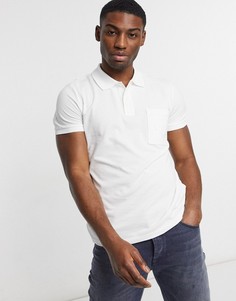 Футболка-поло с тисненым логотипом Calvin Klein Jeans-Белый