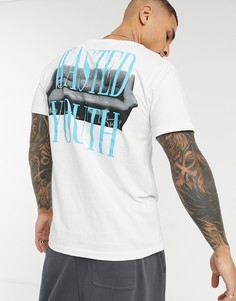 Футболка с надписью "Wasted youth" WeSC Max Aw20-Белый
