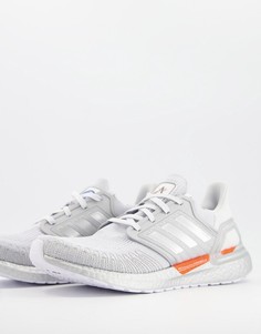 Серебристые кроссовки adidas Running Ultraboost 20 DNA-Серебристый