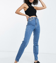Выбеленные узкие джинсы в винтажном стиле с высокой талией ASOS DESIGN Tall-Голубой