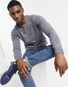 Лавандовый джемпер с круглым вырезом Jack & Jones-Фиолетовый цвет