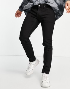 Черные джинсы скинни WESC Alessandro-Черный цвет