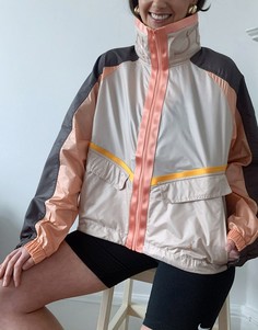 Легкая куртка с бежевыми и серыми вставками Jordan-Нейтральный