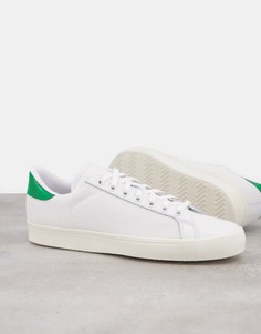 Белые кроссовки с зеленой вставкой adidas Originals Rod Laver-Белый