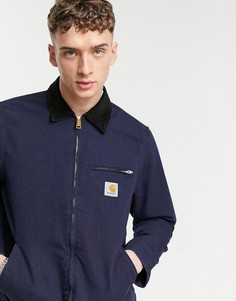 Темно-синяя куртка с подкладкой Carhartt WIP detroit-Темно-синий