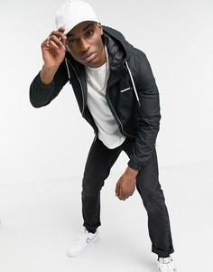 Черная куртка с контрастной молнией Jack & Jones-Черный цвет