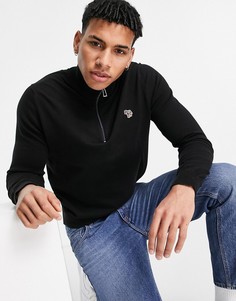 Черный джемпер с молнией и логотипом PS Paul Smith-Черный цвет