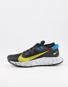 Черно-желтые кроссовки Nike Running Pegasus Trail 2-Черный цвет