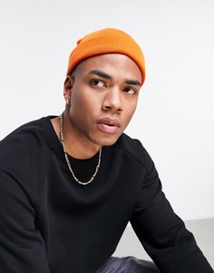 Оранжевая шапка-бини ASOS DESIGN-Оранжевый цвет