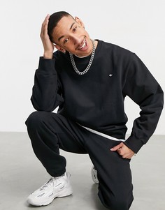 Черный свитшот премиум-класса от комплекта adidas Originals-Черный цвет