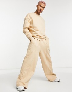 Спортивный костюм с oversized-свитшотом и oversized-джоггерами с широкими штанинами ASOS DESIGN-Нейтральный