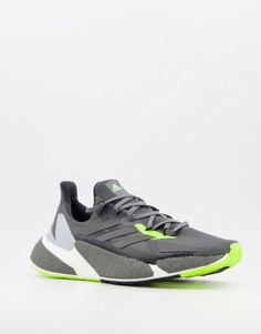 Неоново-серые кроссовки adidas Running X9000 L4-Зеленый цвет