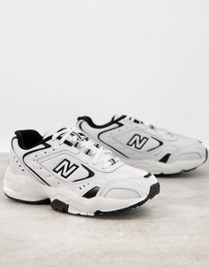 Бело-черные кроссовки New Balance 452-Белый