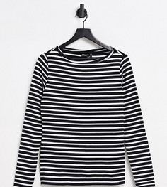 Темно-синий лонгслив в полоску ASOS DESIGN Tall-Многоцветный