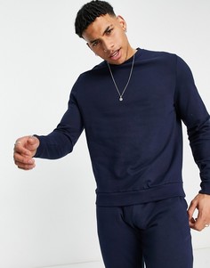 Темно-синий свитшот из органического хлопка ASOS DESIGN