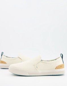 Кроссовки-слипоны телесного цвета TOMS Trvl Lite-Белый