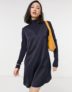 Темно-синее платье-туника Ted Baker-Голубой