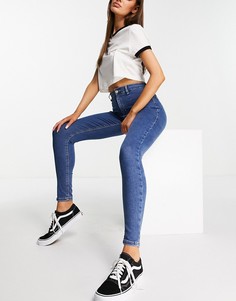 Выбеленные зауженные джинсы Topshop - Joni-Голубой
