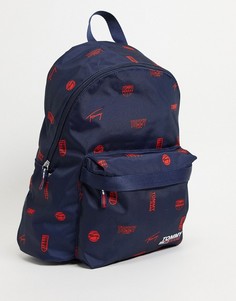 Темно-синий рюкзак со сплошным логотипом Tommy Jeans