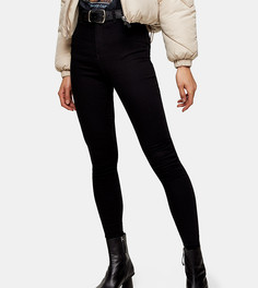 Зауженные джинсы черного цвета Topshop Petite-Черный цвет