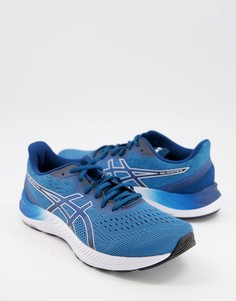 Бело-синие кроссовки Asics Running Gel Excite 8-Голубой