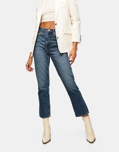 Синие прямые джинсы Topshop Editor-Голубой