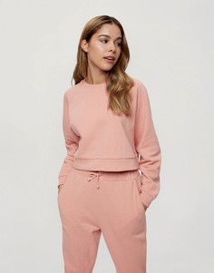 Розовый свитшот с круглым вырезом Miss Selfridge-Розовый цвет