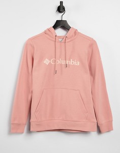 Худи розового цвета с логотипом Columbia-Розовый цвет