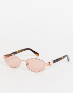 Солнцезащитные очки с шестиугольными линзами Marc Jacobs 496/S-Оранжевый цвет