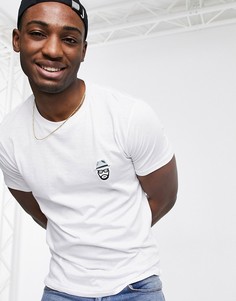 Белая футболка узкого кроя Brave Soul-Белый