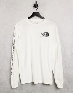 Белый лонгслив с логотипом The North Face Logo +