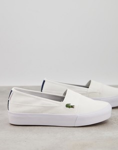 Белые кроссовки-слипоны Lacoste Marice Plus Grand-Белый