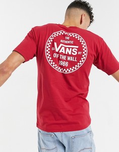 Красная футболка Vans Checker 66-Красный