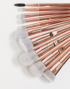 Набор из 10 кистей для макияжа в футляре Zoe Ayla-Золотистый