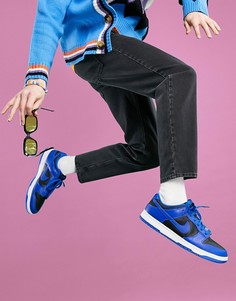 Черные классические джинсы из плотного материала с эластичным поясом ASOS DESIGN-Черный цвет