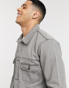 Серая джинсовая куртка из органического хлопка Topman Сonsidered-Серый