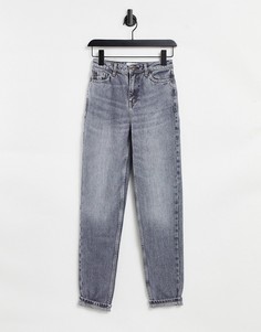 Серые джинсы в винтажном стиле Topshop-Серый