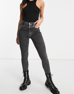 Черные зауженные джинсы с логотипом сзади Love Moschino-Черный