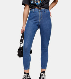 Зауженные джинсы светло-бежевого цвета Topshop Petite Joni-Голубой